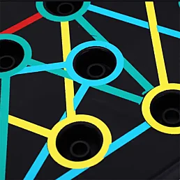 Skladacia doska na kliky s úchytmi PB-1000 – multifunkčná push-up platforma - Náhľad