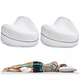 2 x Memory Pillow Comfy-3 Pamäťový ortopedický vankúš na nohy, 22 x 24cm