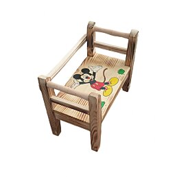 Drevená detská lavička Disney, 40 x 21 x 33 cm - Náhľad