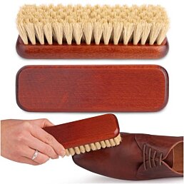 Drevená kefa na čistenie obuvi a kožených doplnkov Brush, 16 cm - Náhľad