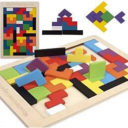 Drevená skladačka/puzzle Tetris