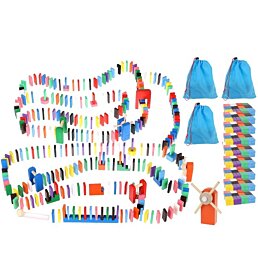 Drevené farebné domino Dominoes, 1 080ks - Náhľad