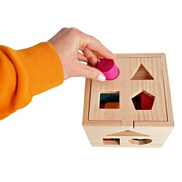 Drevené triediace kocky - edukačná hračka