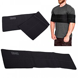 Elastické návleky na posilňovanie Bench Press veľkosť M, čierne