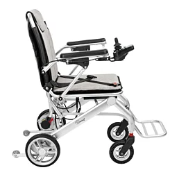 Elektrický skladací vozík pre imobilných SMART-TIM, strieborný - 115 kg - Náhľad