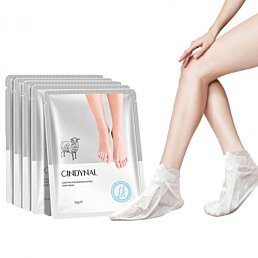 Exfoliačné ponožky s kozím mliekom, ošetrenie zrohovatenej kože chodidiel, 3 páry