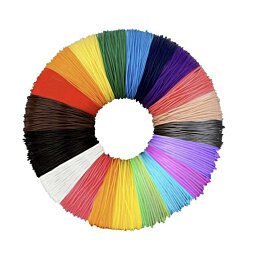 Farebné náplne do 3D pera, tlačiarne, PVC 3m, farebný mix, 20 ks