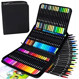 Obojstranné akvarelové fixky v puzdre na zips - 100 ks