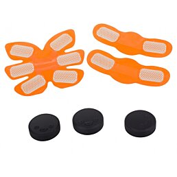 Fitness stimulátor brušných svalov EMS 3ks, orange - Náhľad