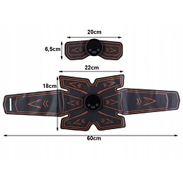 Fitness stimulátor svalov EMS 3ks, orange - Náhľad