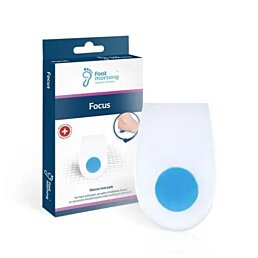 Silikónové podpätenky pre chodidlo pätnou ostrohou, CE zdravotná pomôcka Focus