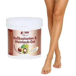Gaštanový gél s vínnym listom na unavené nohy, žily a kŕčové žily - 250 ml