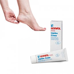 Gehwol Lipidro Creme - Krém na suchú pokožku nôh zabraňujúci tvorbe mozolov 75ml - Náhľad