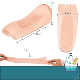 Gélové návleky na nohy/silikónové ponožky na popraskané päty, 2ks - Náhľad