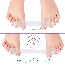 Gélový expandér na haluxy/deformáciu kĺbu placa na cvičenie, 1 pár - Náhľad