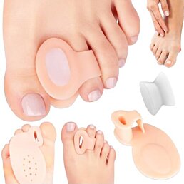 Gélový medziprstový klinový separátor palca na nohe s metatarzálnym krytom, 1 pár (2ks)
