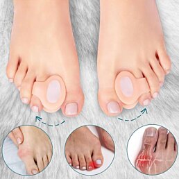 Gélový medziprstový klinový separátor palca na nohe s metatarzálnym krytom, 1 pár (2ks) - Náhľad