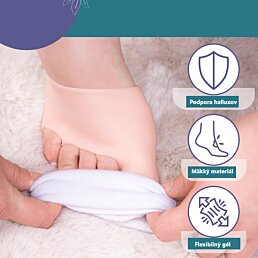 Gélový návlek na palec na nohe na halluxy a metatarzály FC1007 - Náhľad