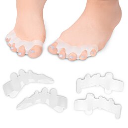 Gélový oddeľovač prstov na nohách pre hallux valgus sada 6ks - Náhľad
