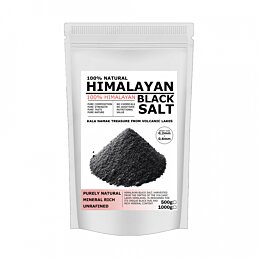 Čierna himalájska soľ Kala Namak jemná, 0,2-0,6 mm