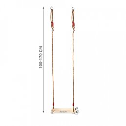 Detská záhradná drevená hojdačka - Náhľad