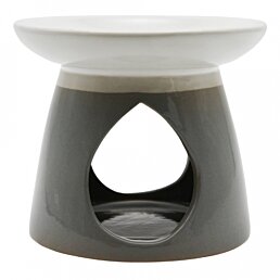 Arómalampa 11 cm Two - Tone, šedo-biela