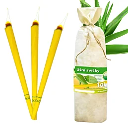 Ušné sviečky Hoxi v plátenom vrecku - 10 ks - Náhľad