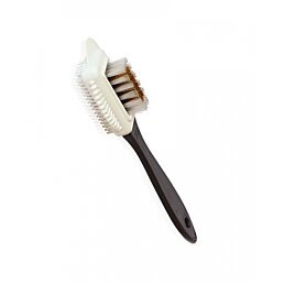 Kefa s nylónovým a mosadzným vlasom na nubukové a semišové topánky - Náhľad