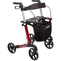 Kolieskové chodítko pre seniorov Leopard Red