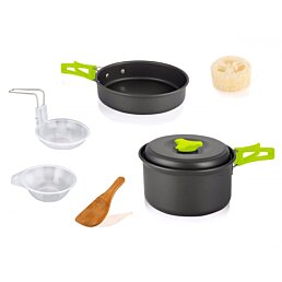 Turistický riad, kempovací riad 9 dielov - Náhľad