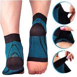 Kompresná bandáž na členok a spevnenie chodidla, BlueTec, 1 pár (2ks)