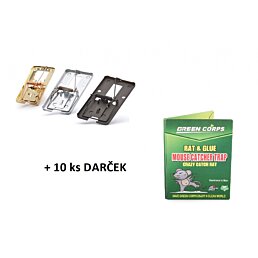 Kovová pasca na myši Metal, 95 x 50 mm, čierna farba