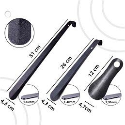 Kovový obuvák na topánky - 12 cm - Náhľad