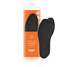 Kožené vložky do topánok Leather Carbon Black - pánske