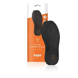 Kožené vložky do topánok Pecari Carbon Black - pánske