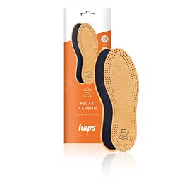 Kožené vložky do topánok z ovčej usne proti zápachu Pecari Carbon - dámske