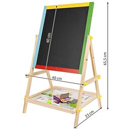 Multifunkčná obojstranná kresliaca tabuľa pre deti, 65 x 40 cm - Náhľad