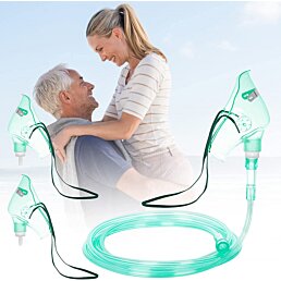 Kyslíková maska a kanyla ku kyslíkovému koncentrátoru