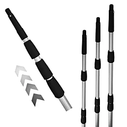 Hliníková teleskopická tyč - ometač so závitom 6m