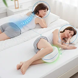 Ortopedický vankúš medzi kolená z pamäťovej peny pre pohodlný spánok