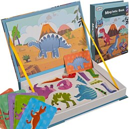 Magnetická kniha s 36 magnetmi Dinosaurov, Dino World - Náhľad
