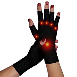 Kompresné rukavice pri bolestiach kĺbov, čierne