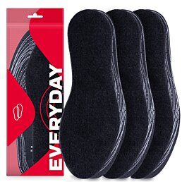 Sada 3 párov protipotových zimných vložiek do topánok z fleece 32-46, ColdFit, EU (32-46)