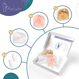 Oddeľovače prstov silikónové bandáže na halluxy s klinom, sada 12ks - Náhľad