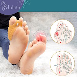 Silikónový oddeľovač prstov na hallux valgus s klinom, 1 pár - Náhľad