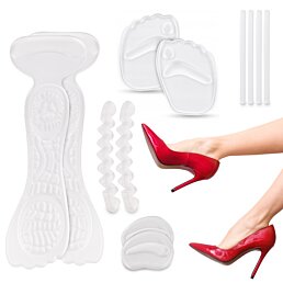 Sada príslušenstva na dámsku obuv, na odreniny a pľuzgiere, 10 ks