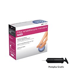 Masážna rehabilitačná lopta MIDI - 20 cm - Náhľad