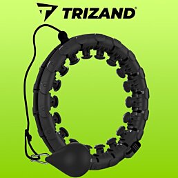 Masážny hula hoop so závažím, čierny - Náhľad