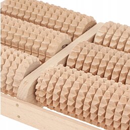 Drevený masážny strojček na chodidlá B Triple, 28 x 18 x 7 cm - Náhľad