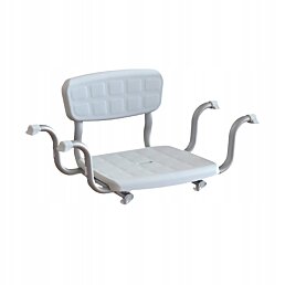 Závesná sedačka na vaňu - s opierkou a madlami KING-BSB-20